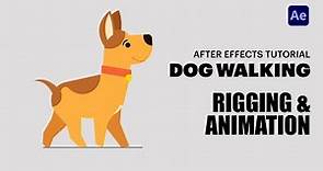 Dog Walking Animation in After Effects Tutorial | Dog Walk cycle