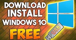 How to Download and Install Windows 10 without Product Key - Install from USB Thumb drive