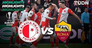 Slavia Praha vs Roma - HIGHLIGHTS | UEFA Europa League 2023/24 | TUDN