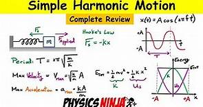 Simple Harmonic Motion - Complete Review of the Mass-Spring System