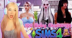 100 Baby Challenge 🍼💗 *EXTREME* | The Sims 4