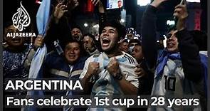 Celebrations in Buenos Aires as Argentina claim Copa America title
