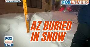 Worst Snowstorm In 4 Years For Arizona, More Than Foot Of Snow In Flagstaff With More Expected
