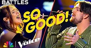 Rachel Christine vs. JB Somers on Maggie Rogers' "Light On" | The Voice Battles | NBC