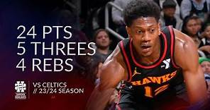 De'Andre Hunter 24 pts 5 threes 4 rebs vs Celtics 23/24 season