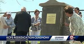 Rededication ceremony held for Southwest High School’s historical monument