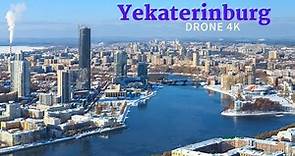 Yekaterinburg City Russia by Drone 4k - Yekaterinburg Drone View