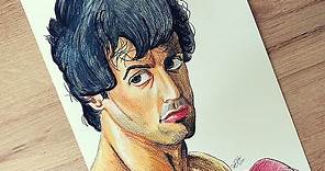 Drawing ROCKY BALBOA (Silvester Stallone) | Drawing Richter