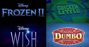 All the Logos from Walt Disney Animation Studios Trailers (1937-2023, last day of Disney100 in 2023)