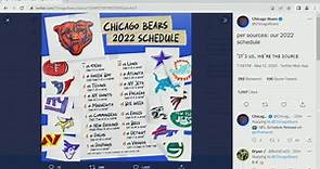 2022 Chicago Bears full schedule released by NFL; Tickets for games go on sale
