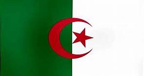 Banderas Ondeando e Himno de Argelia - Waving Flags and Anthem of Algeria