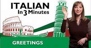 Learn Italian - Italian Greetings