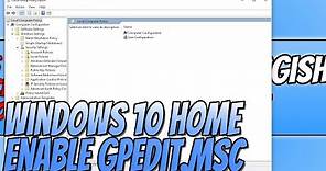 How To Enable Group Policy Editor In Windows 10 Home Tutorial | Enable Gpedit.msc