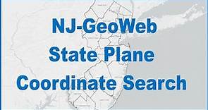 15. NJ GeoWeb State Plane Coordinate Search