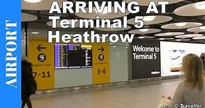 ARRIVING AT LONDON HEATHROW Terminal 5 - London Heathrow Airport United Kingdom - Travel video