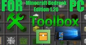 HOW TO USE MCPE TOOLBOX FOR PC - Tutorial 1.20 - Minecraft Toolbox For Laptop & PC