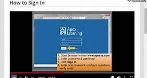 How to Sign In Apex Learning