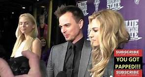 Kelly Kruger and Darin Brooks arriving to the Blue Mountain State The Rise Of Thadland Premiere at F