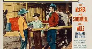 Cattle Drive 1951 with Joel McCrea, Dean Stockwell and Chill Wills