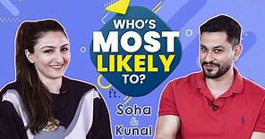 Soha Ali Khan & Kunal Kemmu's SUPER FUN Who's Most Likely To; reveal secrets | Couple Edition