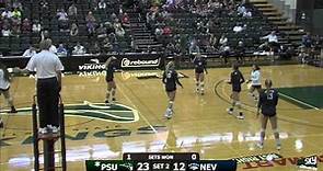 Highlights from the Vikings' 3-0 Sweep of Nevada - Portland State Volleyball