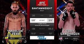 UFC Marlon Vera vs Cory Sandhagen Full Fight - MMA Fighter
