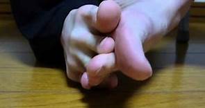 Crazy foot finger toes super moves