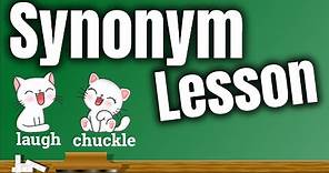 Synonyms Lesson Video