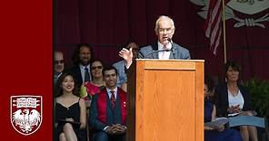 Alumni David Brooks addresses University of Chicago graduates at UChicago's inaugural Class Day