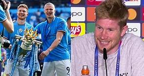 Laughter as De Bruyne compares Haaland to his wife