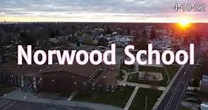 Aerial view of Norwood School in Norwood PA