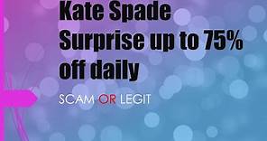 Kate Spade SURPRISE | SCAM or LEGIT