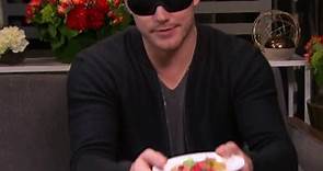 "What's My Snack?" Watch the Tables Turn as Chris Pratt Tries to Identify Tasty Treats Blindfolded