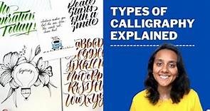 Different Types of Calligraphy Explained
