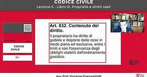 Codice civile - Lezione 5 - Libro III. Proprietà e diritti reali