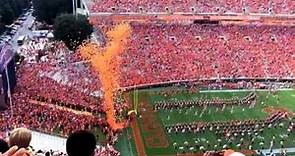 Clemson Tigers entrance at Memorial Stadium "Death Valley" SC State game 9/6/14