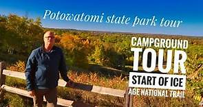 Potawatomi State Park campground and park tour. Spend an autumn day exploring.
