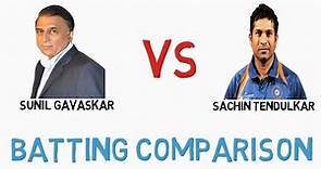 Sunil Gavaskar VS Sachin Tendulkar Batting Comparison 2021 (ODI and Test)