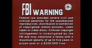 20th Century Fox Home Entertainment Warning Screen (1984-1999)