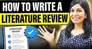 How to write a Literature Review | With AI TOOLS 🔥 | Step-by-step explained