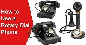 How to Use a Rotary Dial Phone / Telephone