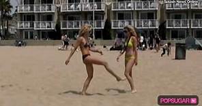 90210's AnnaLynne McCord's Bikini Beach Day