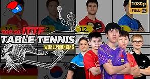 TOP 50 ITTF TABLE TENNIS WORLD RANKING