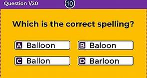 CAN YOU FIND THE CORRECT SPELLING? 99% CANNOT! Commonly Misspelled Words - 1