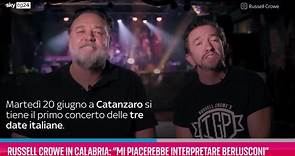 Russell Crowe in concerto a Roma a Cinecittà