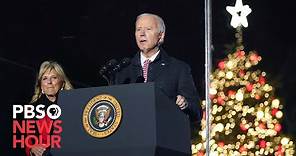 WATCH LIVE: Bidens join National Christmas Tree Lighting ceremony in Washington, D.C.