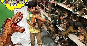 DINOSAUR TOYS Shopping in Toys R Us - Mighty Megasaur, Jurassic World Animal Planet Dinosaurs