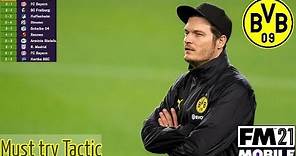 Edin Terzić Tactic Borussia Dortmund | Football Manager Mobile 2021