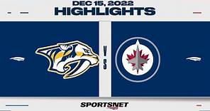 NHL Highlights | Predators vs. Jets - December 15, 2022