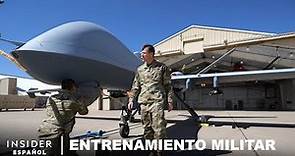 Cómo los pilotos de la Fuerza Aérea “pilotean” el Reaper | Entrenamiento militar | Insider Business